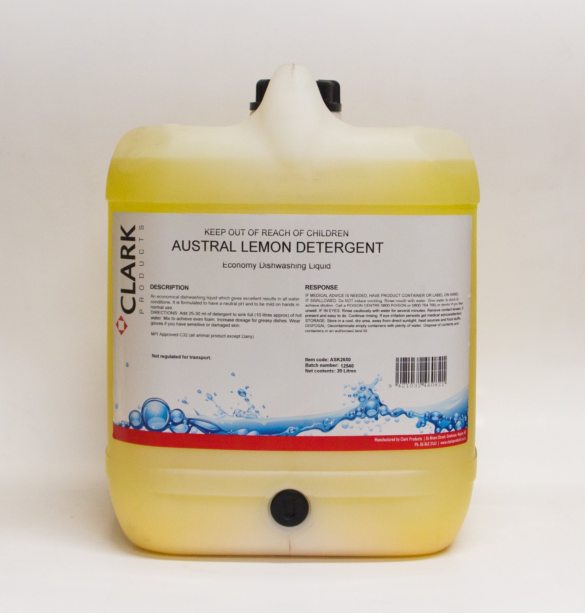 Lemon Dish Wash Liquid 20ltr – MOLONEY DISTRIBUTION LTD